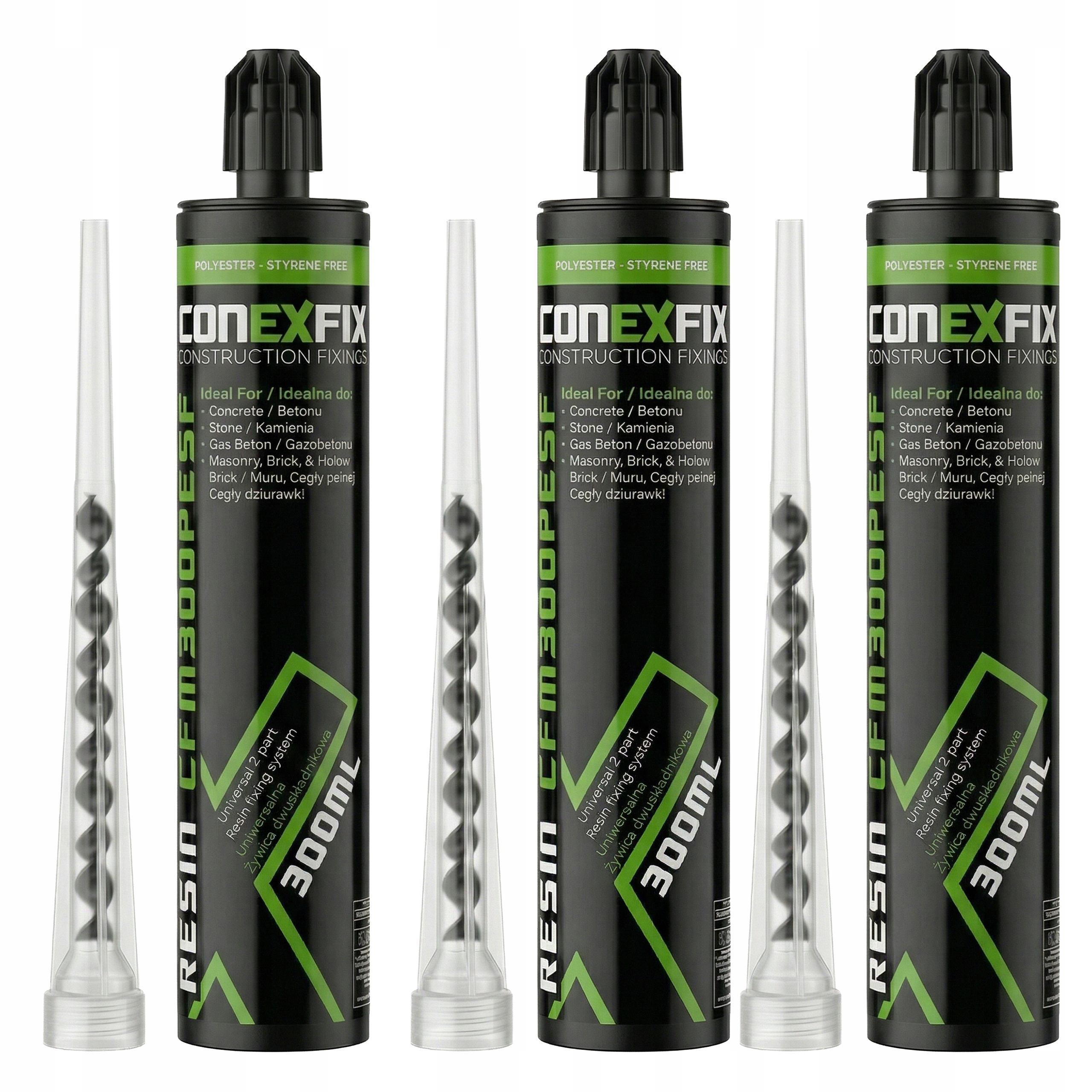 Univerzální Chemická Kotva ConexFix 300 ml hustá míchadlo součástí balení