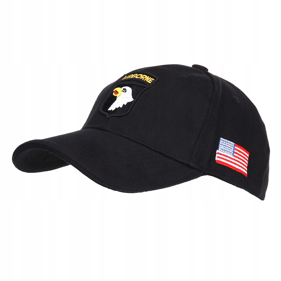 Czapka z daszkiem 101st Airborne czarna