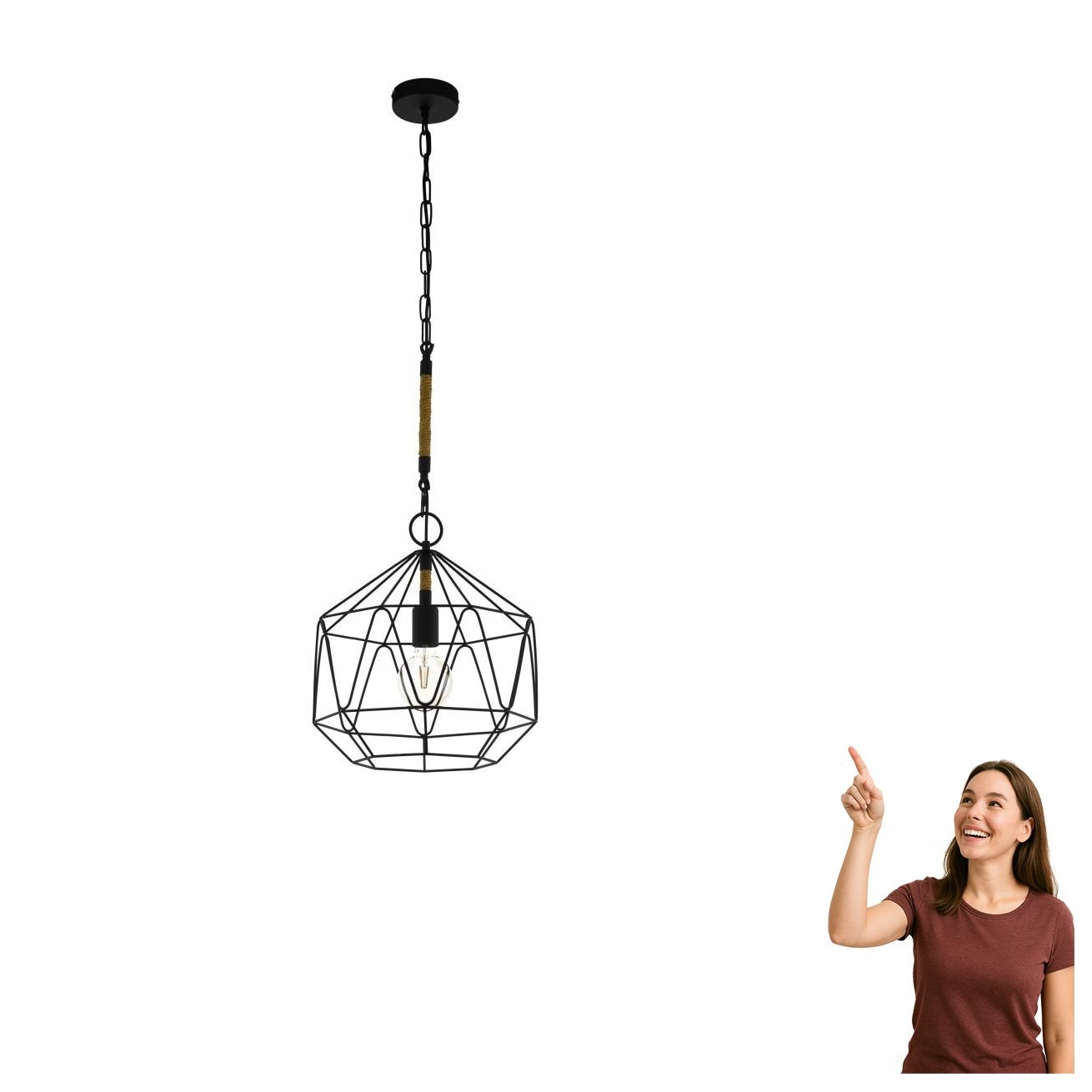 Závěsná lampa Cottingham 43328 Eglo