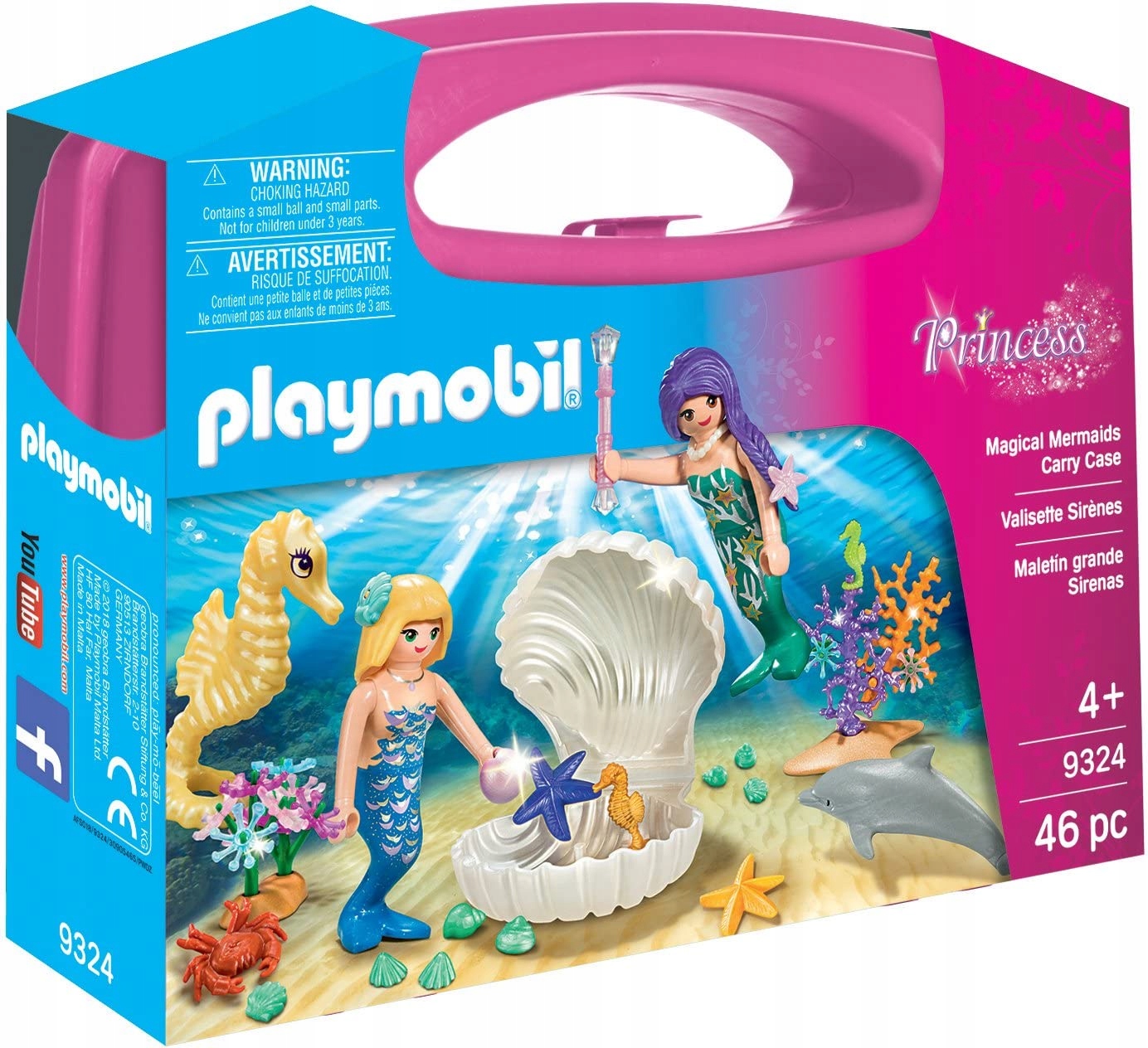 

Playmobil 9324 Syrenki walizka muszla delfin konik
