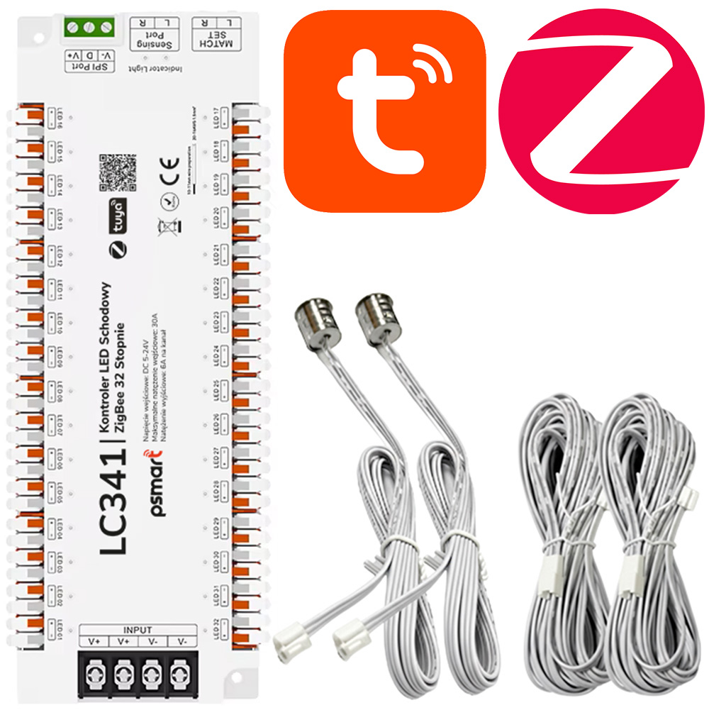 Kontroler Led Schodowy z Czujnikami Ruchu Pir 5-24V Seria Px ZigBee Tuya