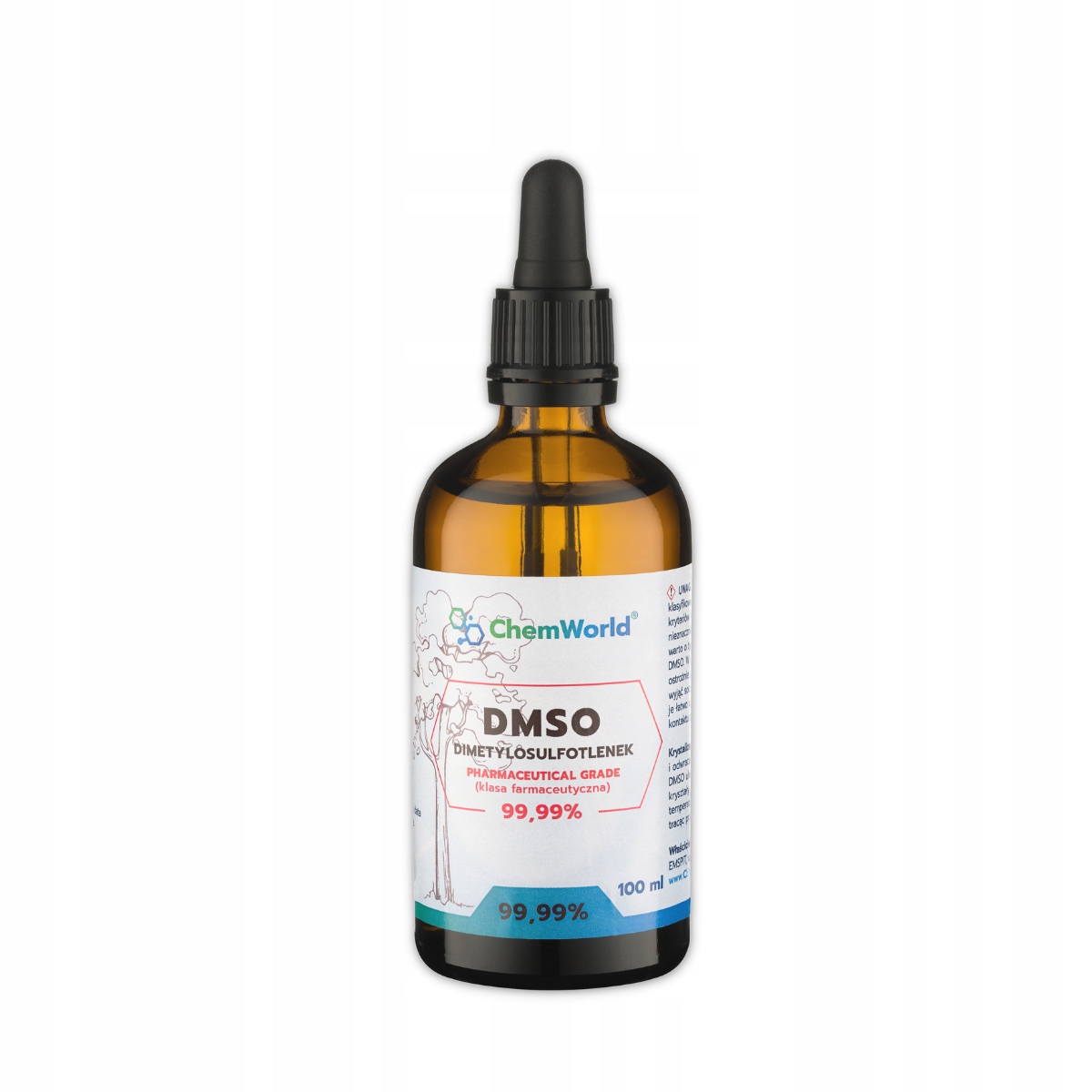ChemWorld DMSO Dimetylosulfotlenek 99,96% 100 ml