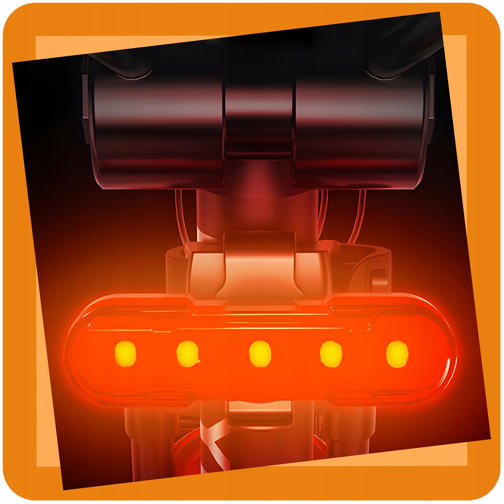 LAMPKA ROWEROWA LED NA ROWER KIEROWNICĘ MOCNA AKUMULATOROWA USB + TYŁ TYLNA Kolor dominujący czarny