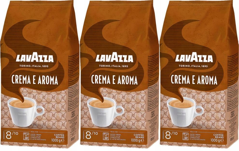 Kawa ziarnista Lavazza Crema e Aroma 1kg x3