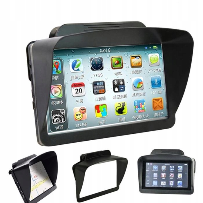 OSŁONA PRZECIWSŁONECZNA daszek do NAWIGACJI TIR 7'