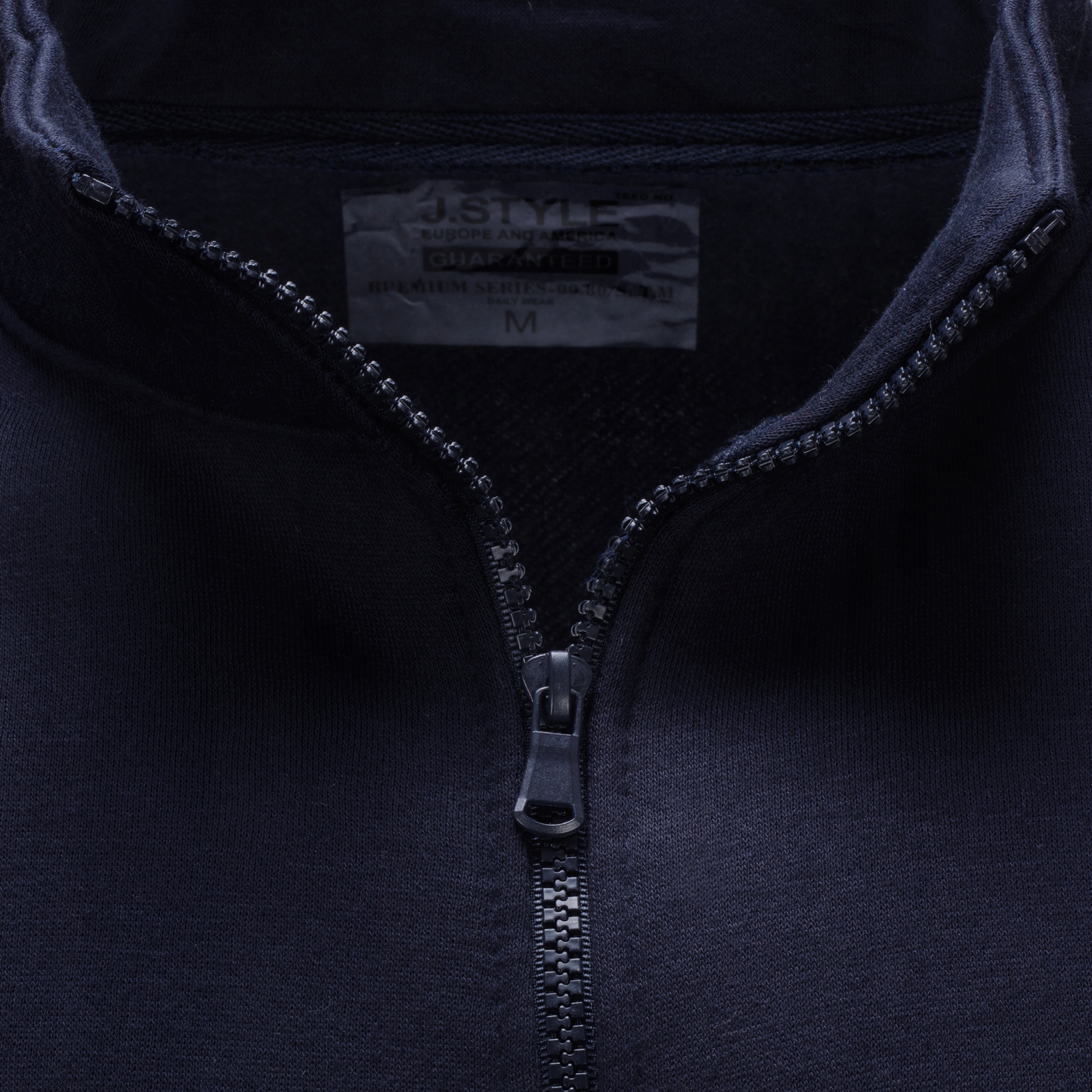 BL02 r. L GŁADKA ROZPINANA BLUZA ZE STÓJKĄ Rozmiar L