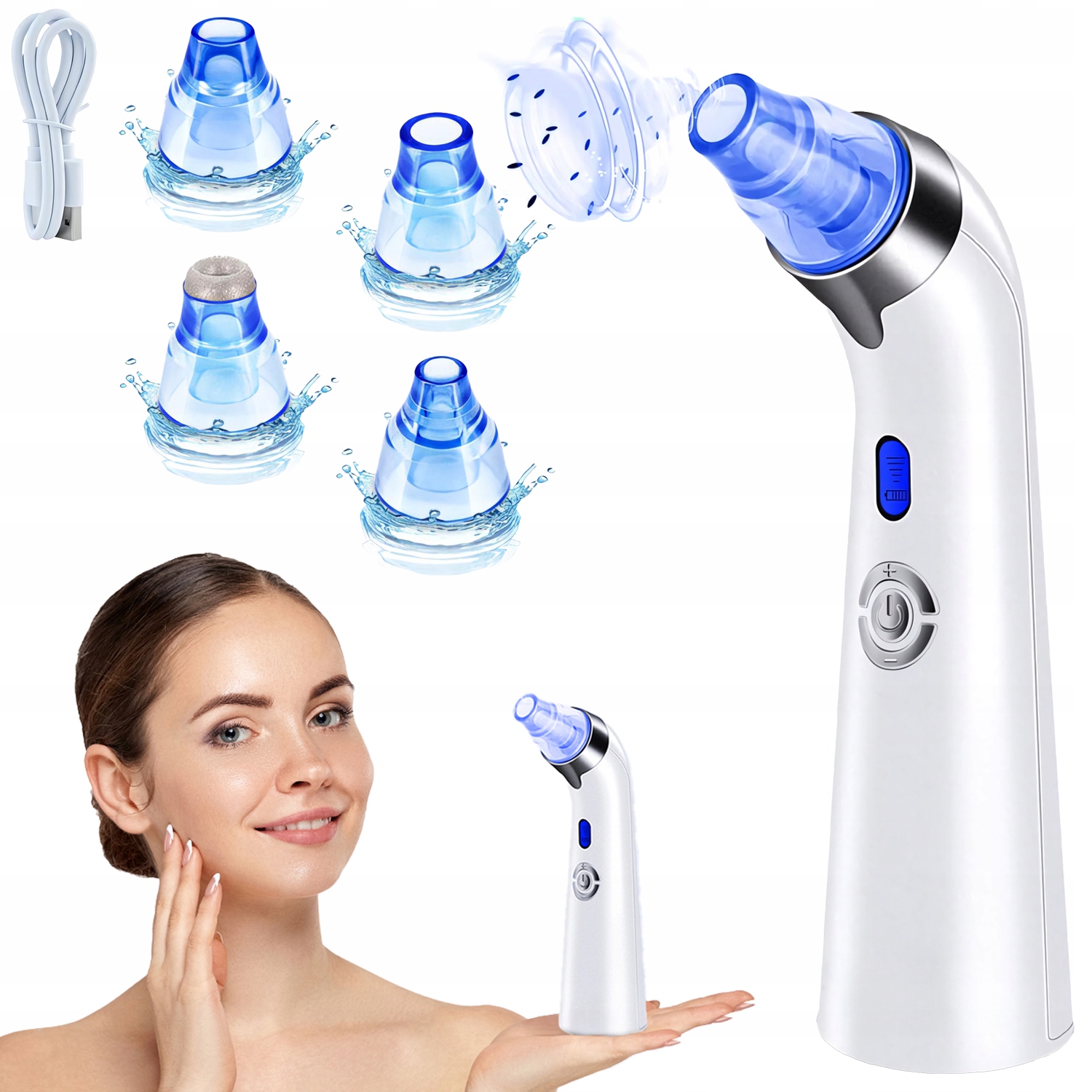 Vysavač Na Černé Tečky A Póry Odstraňování Černých Teček LCD 5 Stupňů 900 Mah