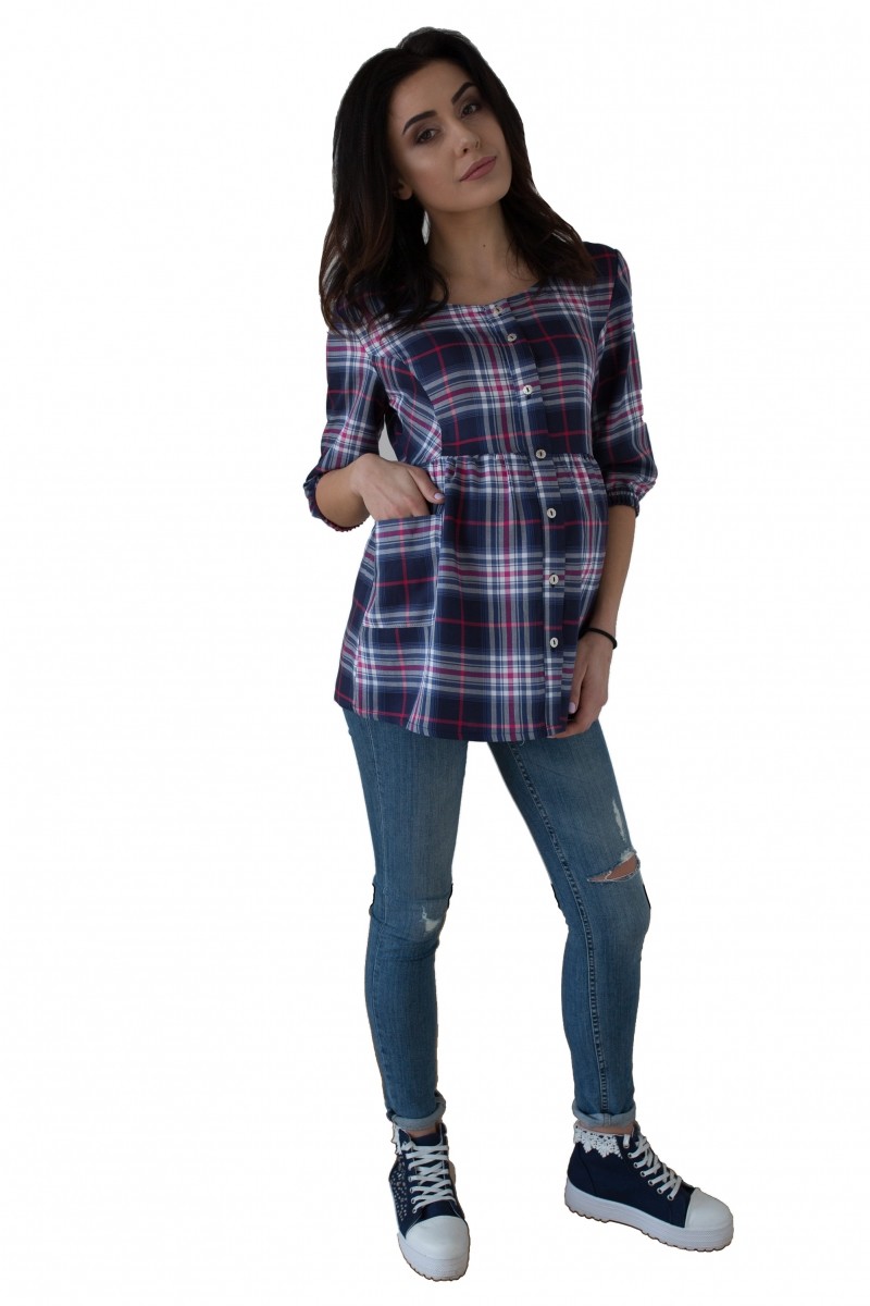 Těhotenská tunika kr. rukáv kostka, vel. L
