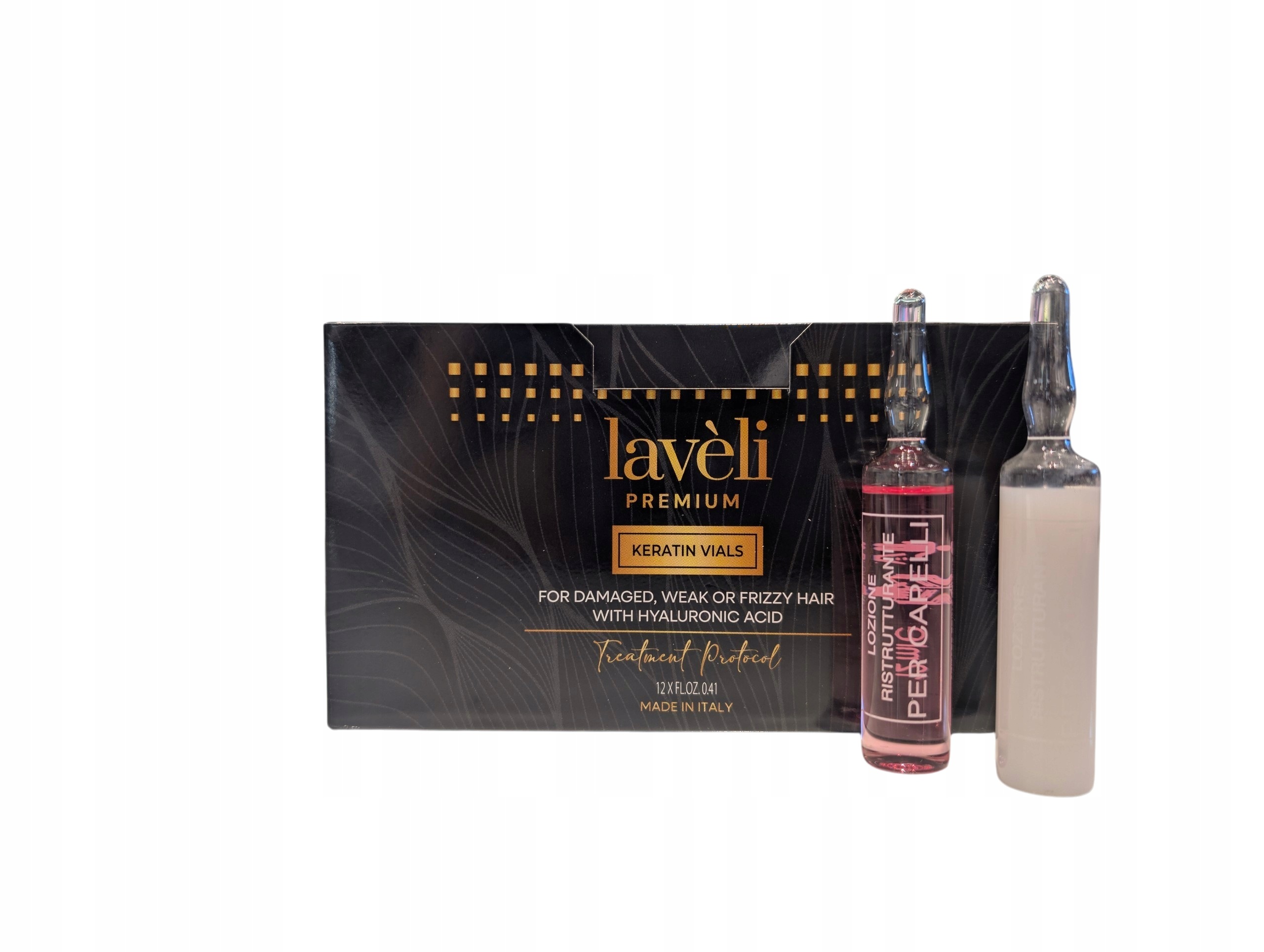 Laveli Premium Profesjonalny System Rekonstrukcji Włosów Ampułki 12x10 ml