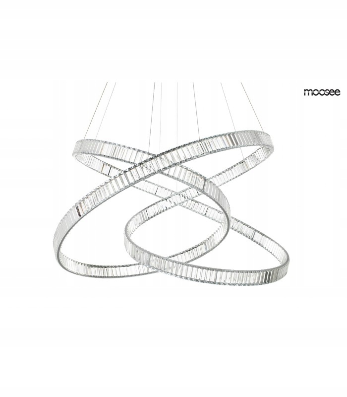 Lampa wisząca MOOSEE WAVE 130 w kolorze chrom