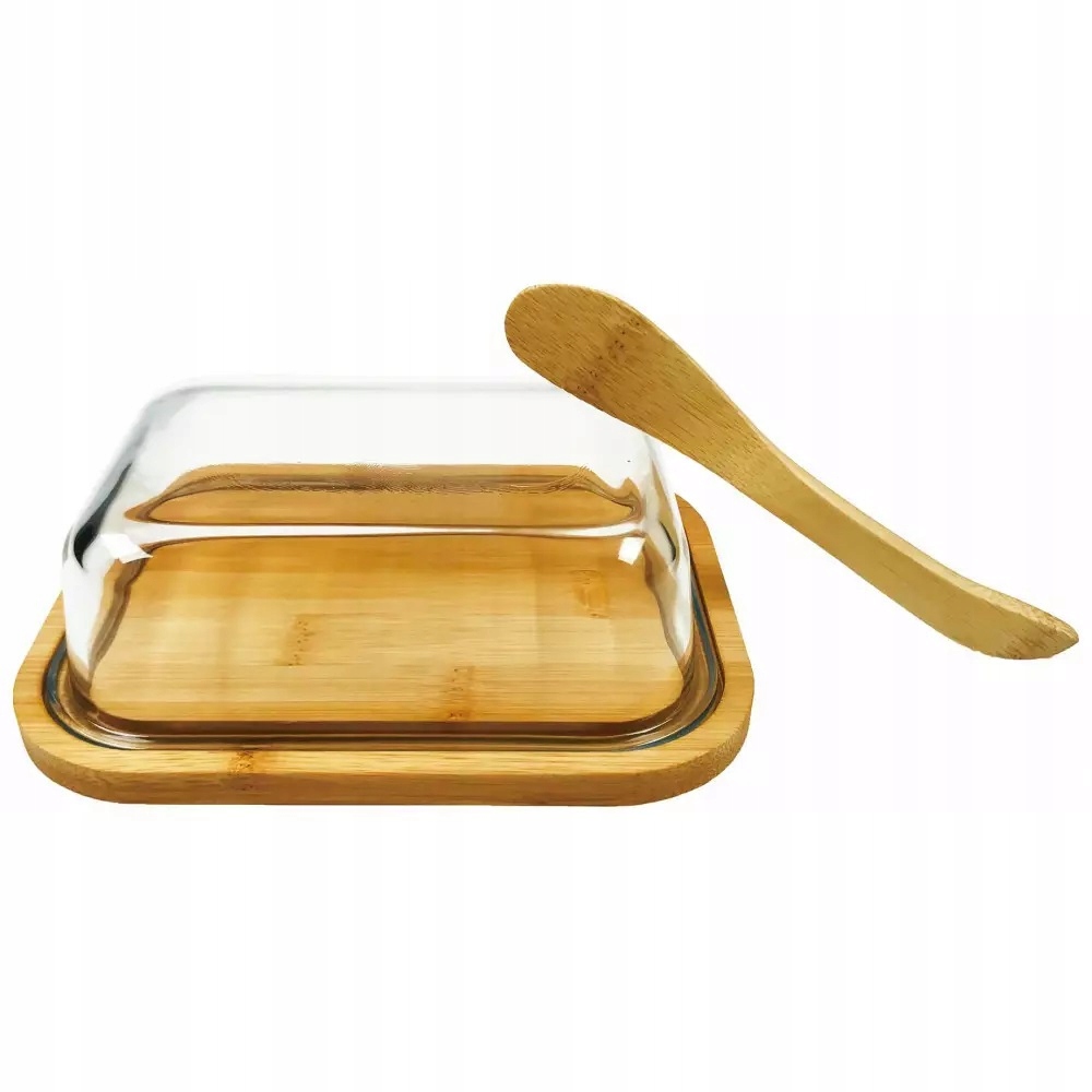 Maselniczka nozyk Maselniczka bambusowa z pokrywa Marka Mondex