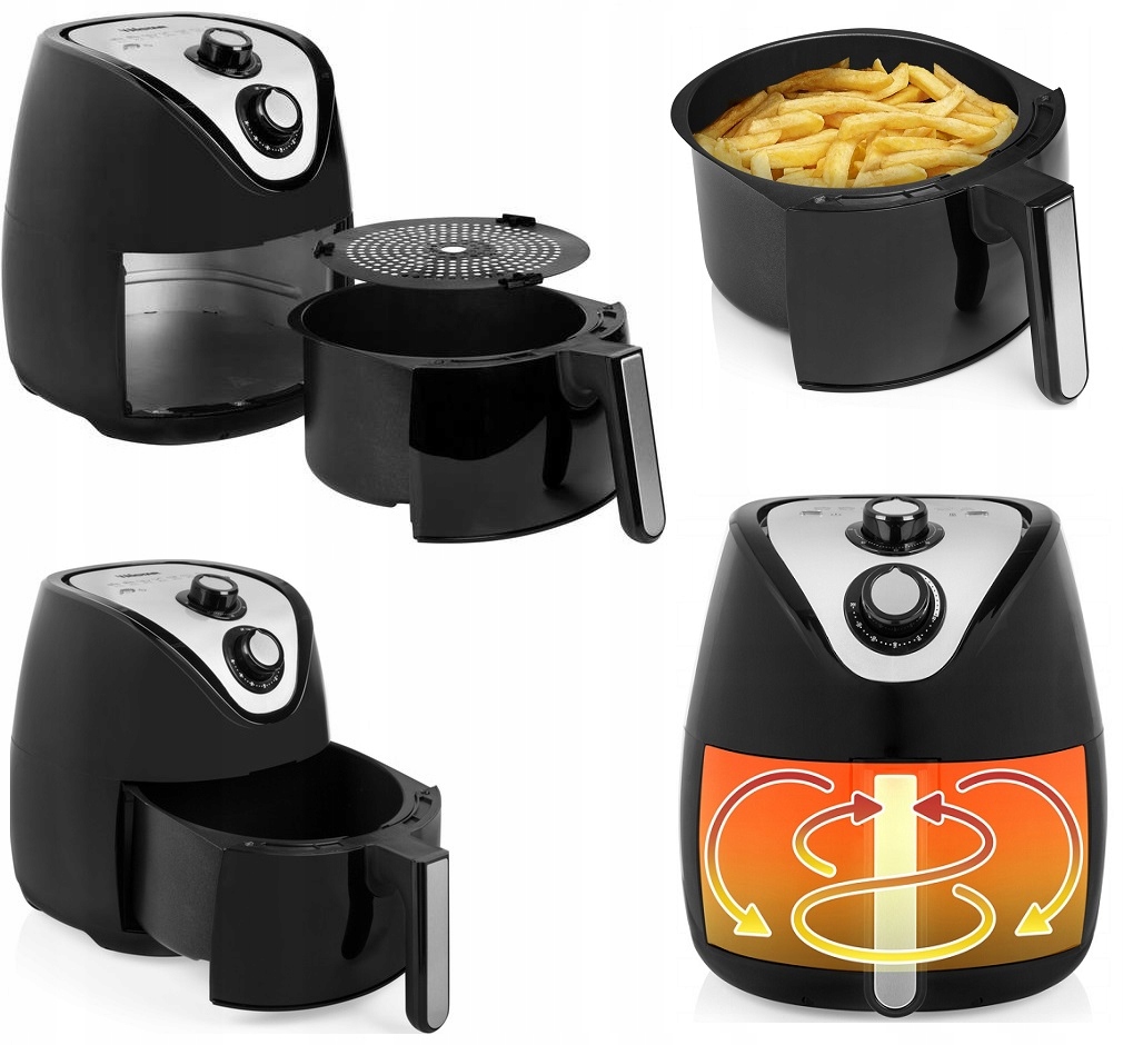 Skvělá Horkovzdušná Fritéza Bez Oleje XXL Air Fryer 4.5L Fit Zdravě
