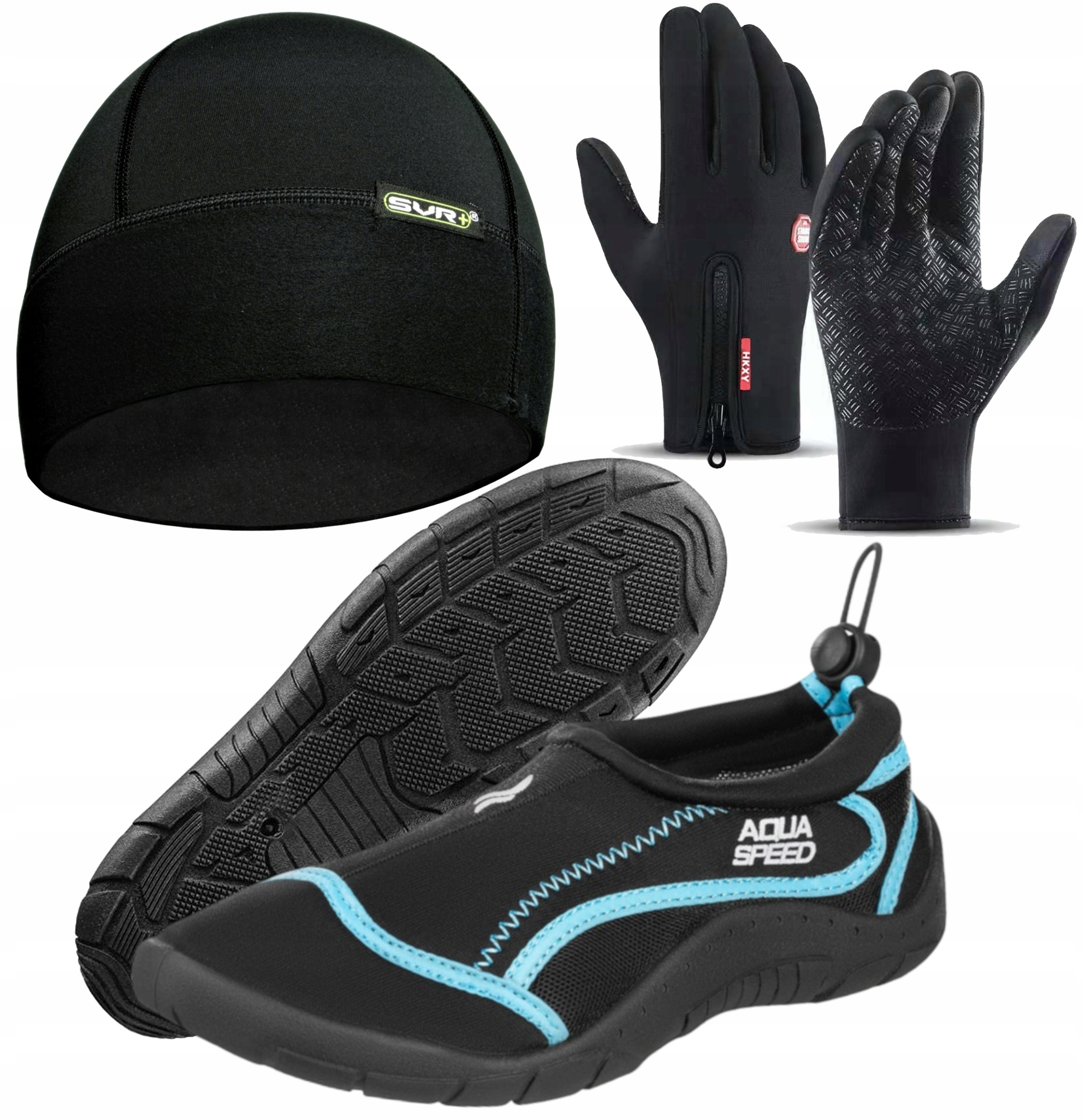 Sada Na Moření: Neoprenové Boty, Čepice, Rukavice Do Vody, Plavání 35