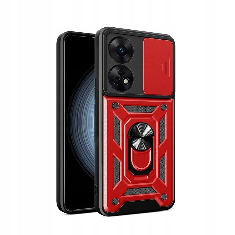 

Etui Panc Camshield Ring do Oppo Reno8 T/8T czerwo