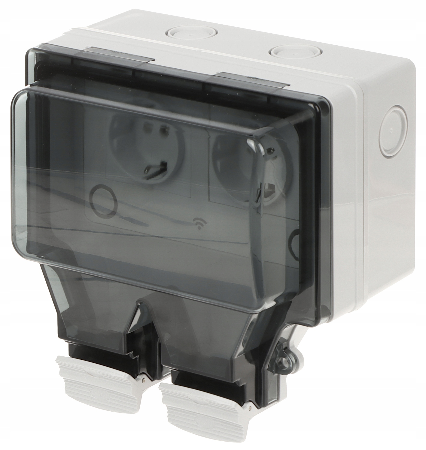 INTELIGENTNE GNIAZDO 230 V WI-FI PODWÓJNE NATYNKOWE ZEWNĘTRZNE HERMETYCZNE