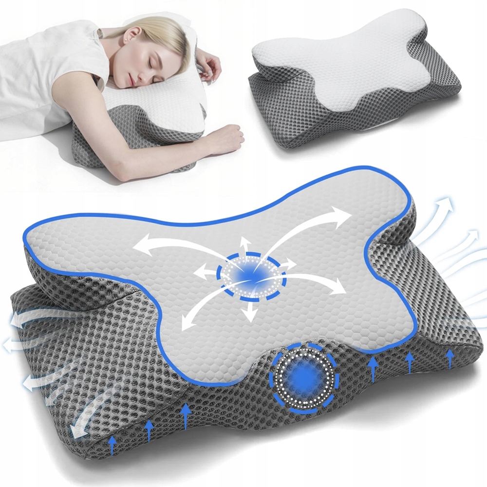 Poduszka Ortopedyczna Z Pianki Memory Regulacja Wysokości