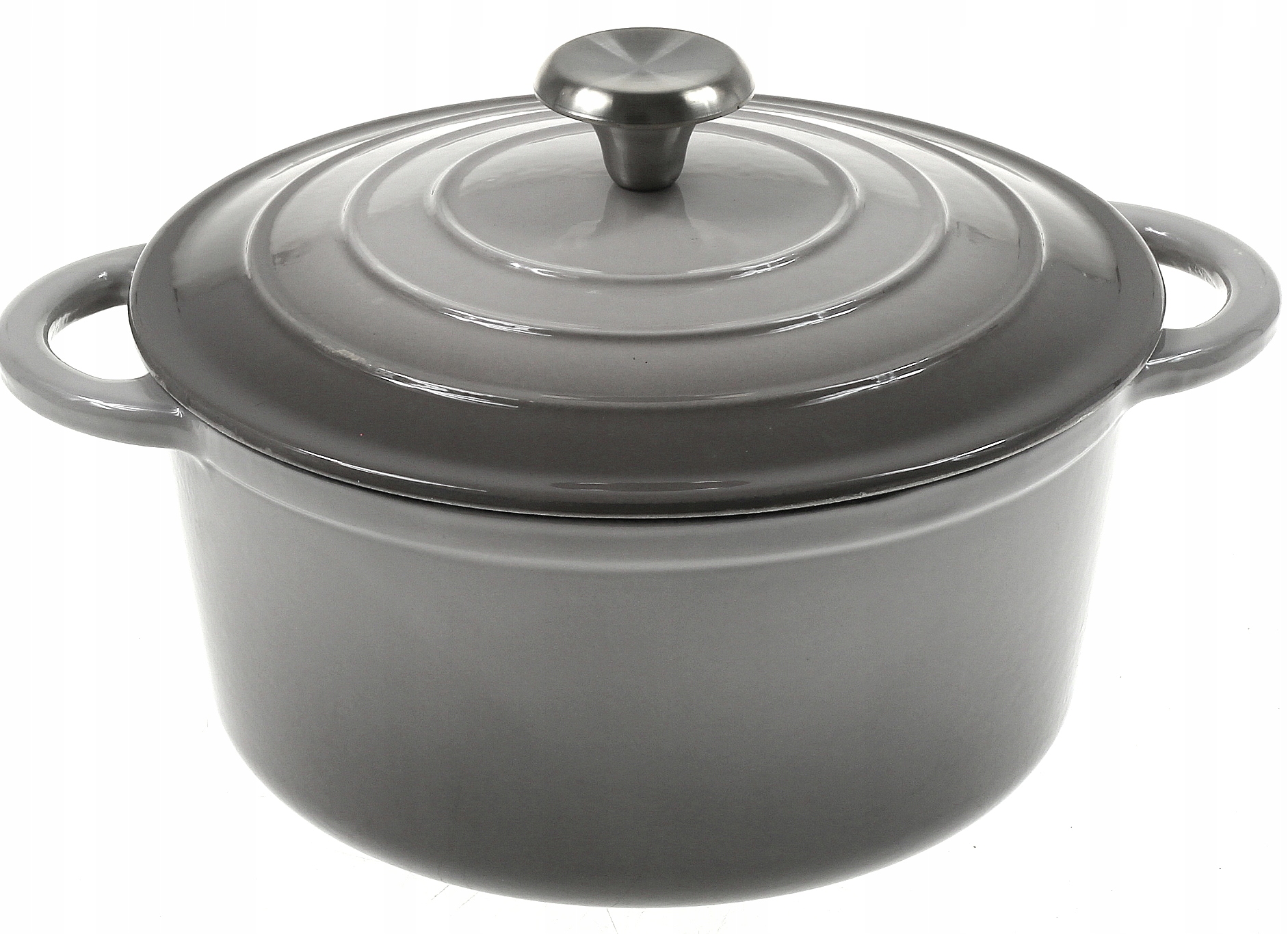 

Garnek Żeliwny 2,6 L Emaliowany Kociołek Brytfanna