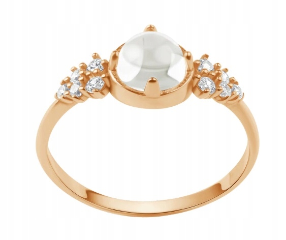 Złoty Pierścionek z Cyrkoniami r13 PX20465 Verona Jewellery