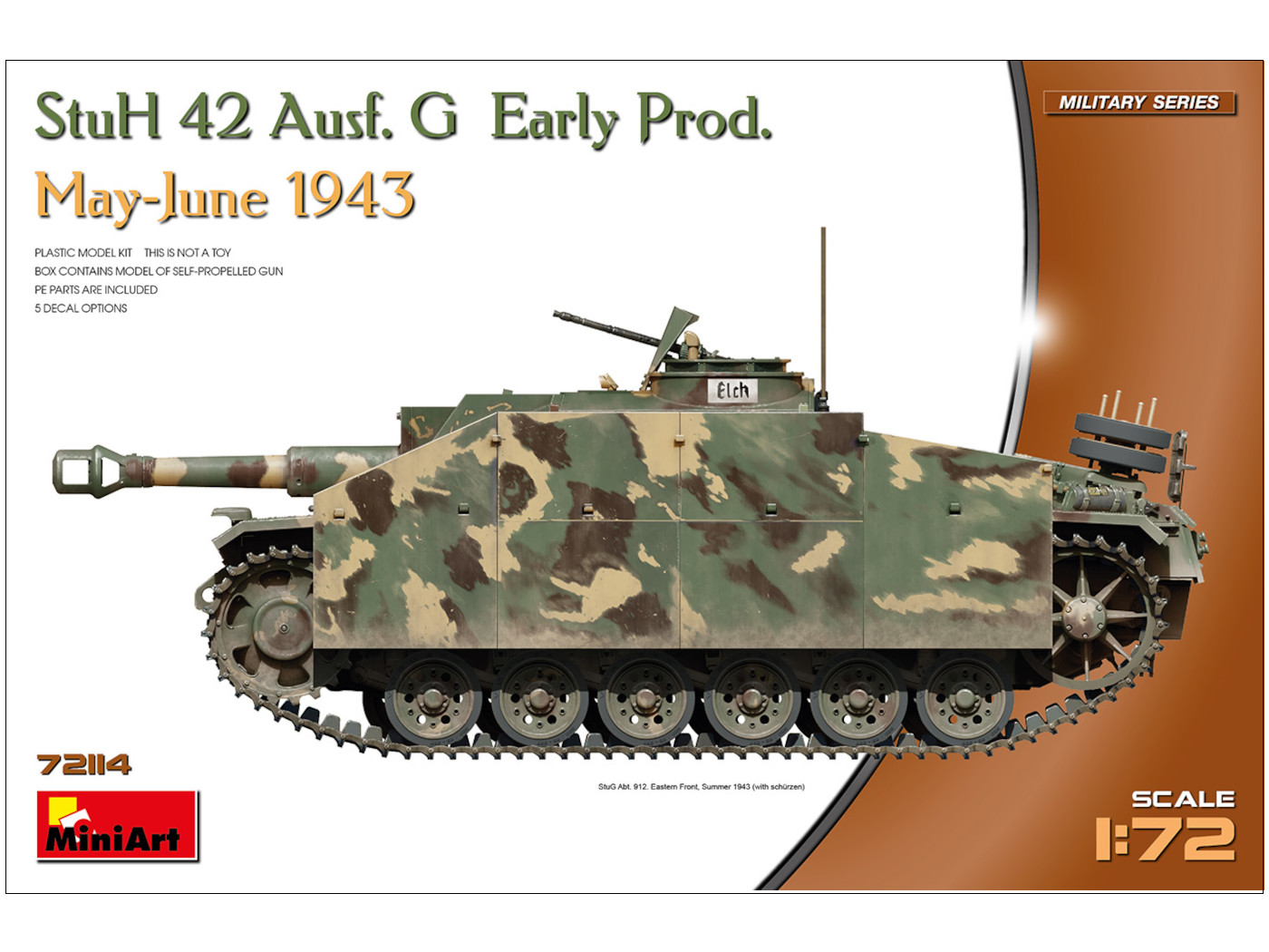 Dělo StuH42 Sturmhaubitze 42 Ausf.G Early May-June 1943 72114 MiniArt