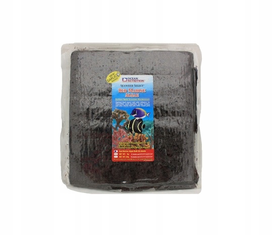 Ocean Nutrition Seaweed Red Pokarm Dla Ryb Suszone Algi Czerwone 50 Płatów