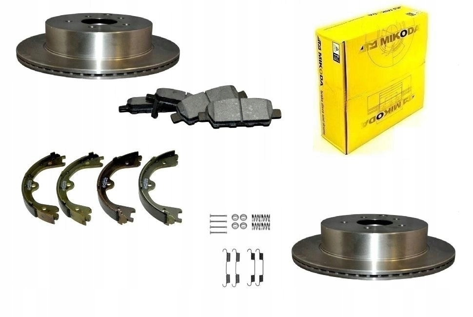 Kotouče Kostky Pružinové Čelisti Infiniti Fx 35 45 Q50 Q70 QX70 Zadní Sada 308M