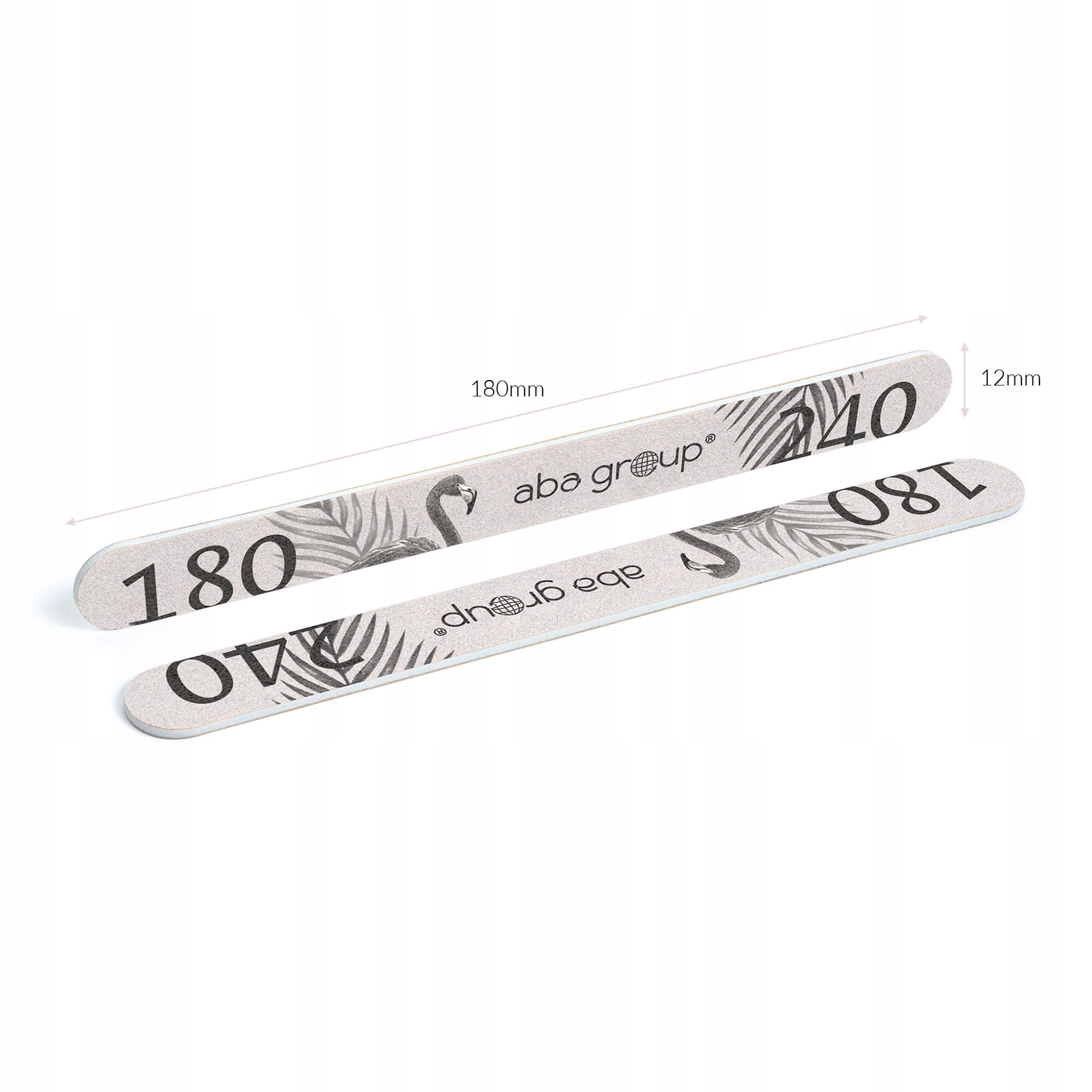 Pilnik do Paznokci Prosty 180/240 Slim Folia Aba Typ prosty