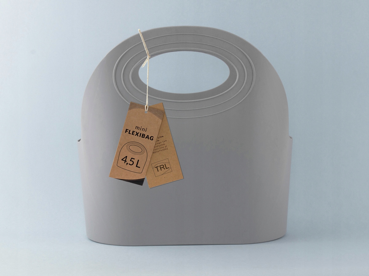 Koszyk torebka sklepowa MINI Flexibag 4,5L szara Kod producenta FL-MINI-SZA