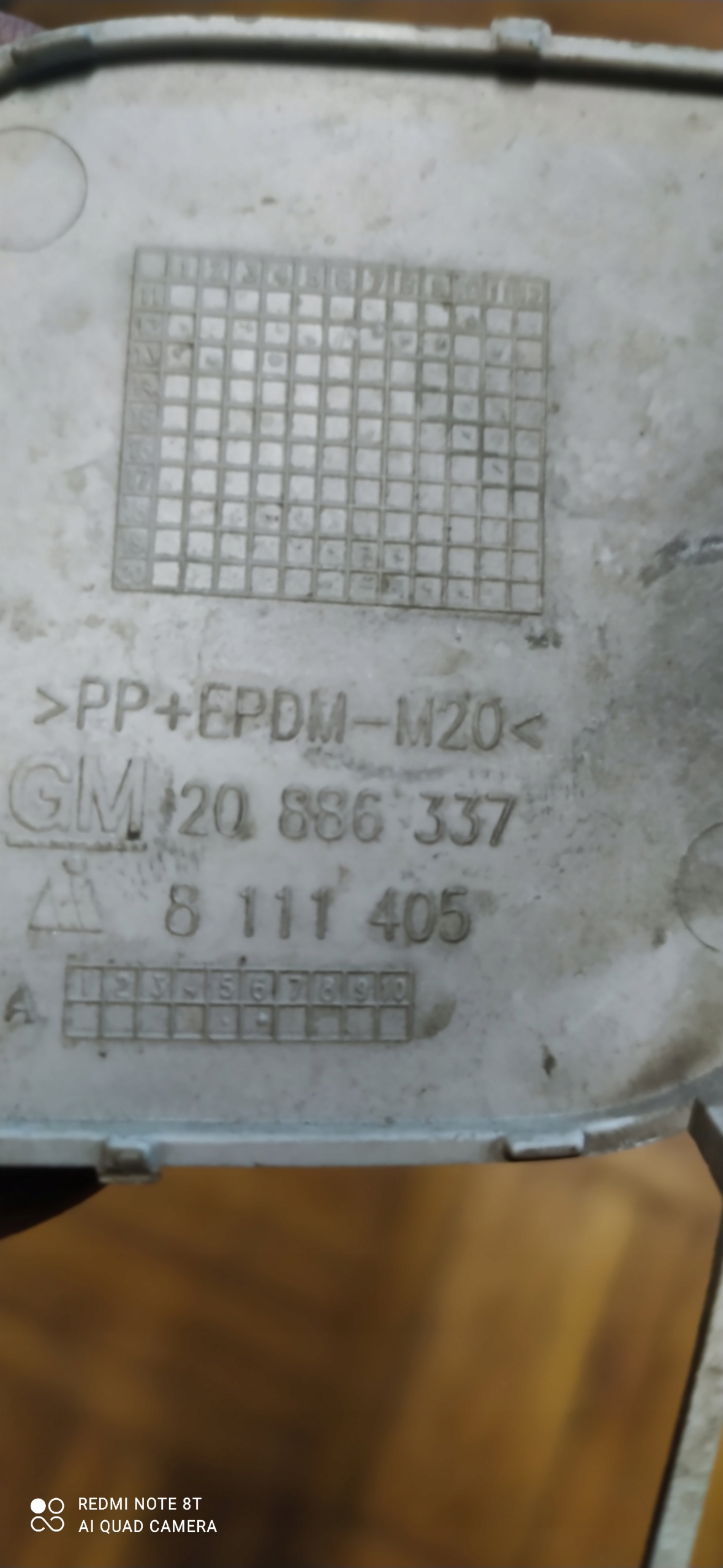 20886337 Abschleppöse der Stoßstange vorne INSIGNIA B