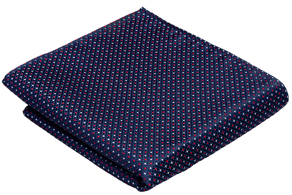 WYPUSTKA POSZETKA Żakard Granatowa MIKROFIBRA b102 Marka GREG