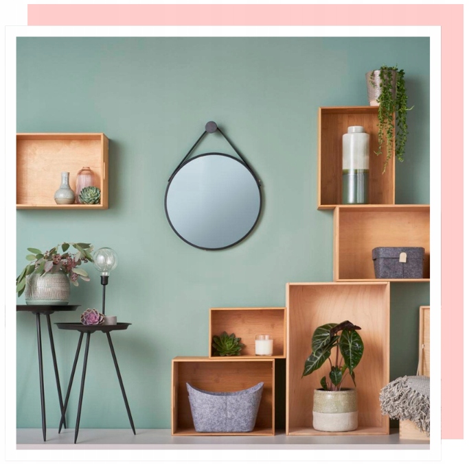 PÓŁKA KUCHENNA stojąca CZARNA loftowa 36cm ZELLER Głębokość mebla 15.5 cm