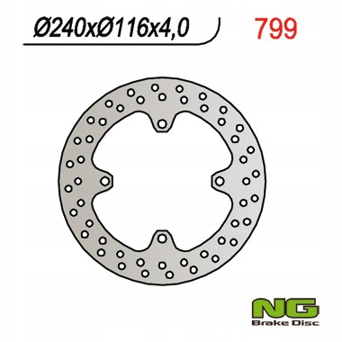 Ng Zadný Brzdový Kotúč Kawasaki Kx 125/250 (03-08), Kxf 250 (04-19), 450