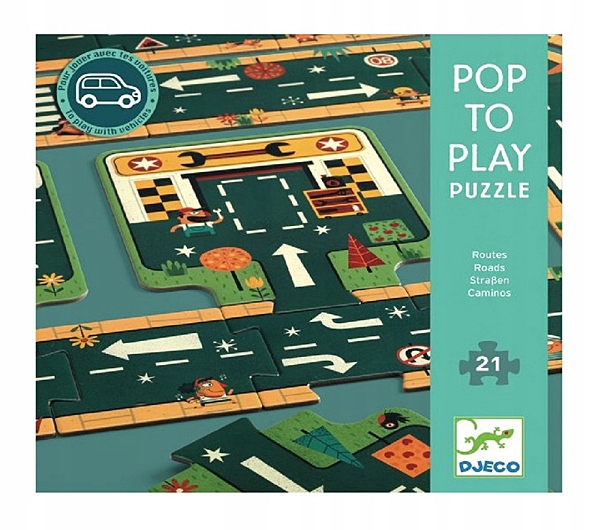 

Djeco Duże Puzzle Ulica wiele wariantów ułożenia