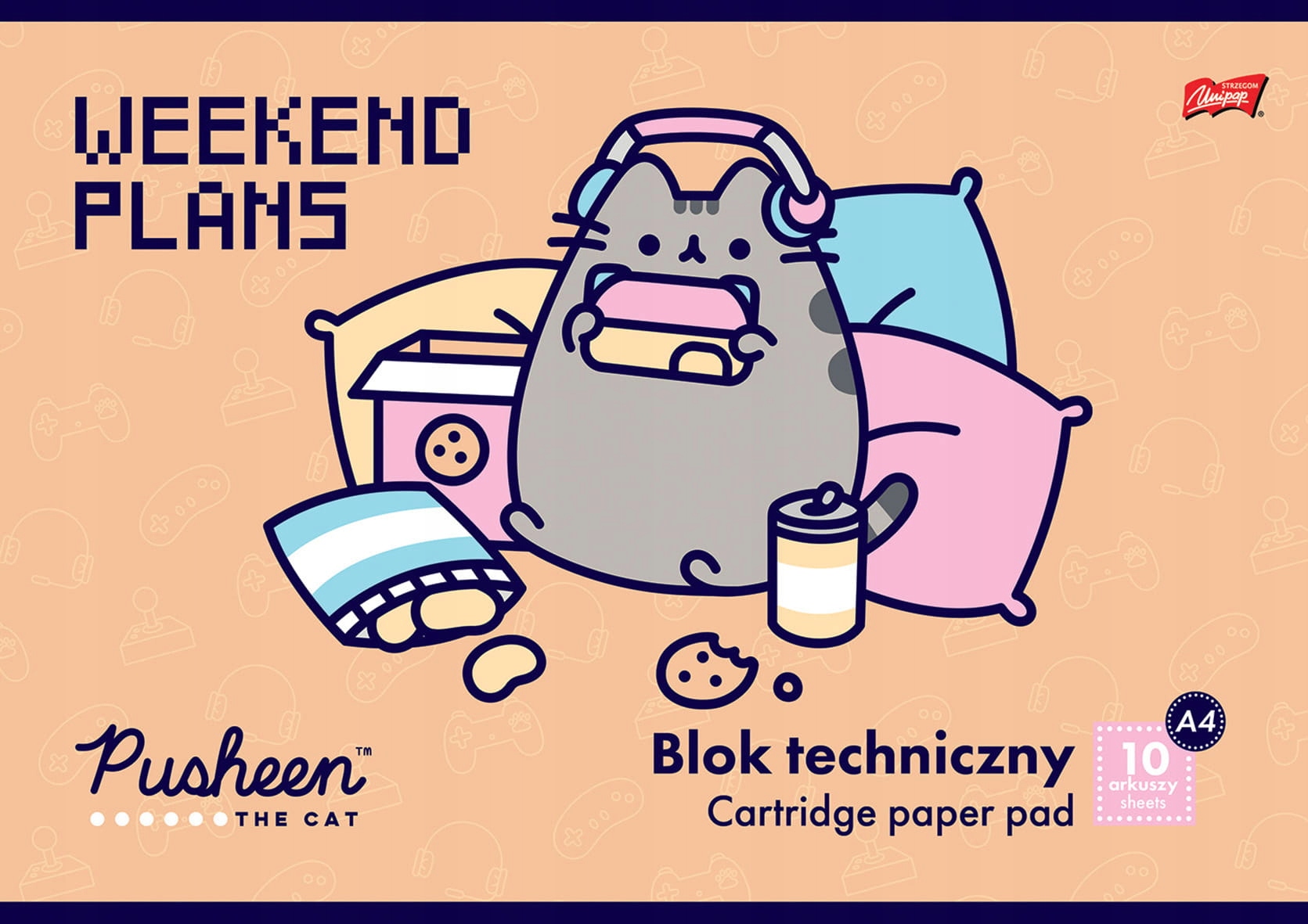 

Blok techniczny biały A4 10k Pusheen St.Majewski