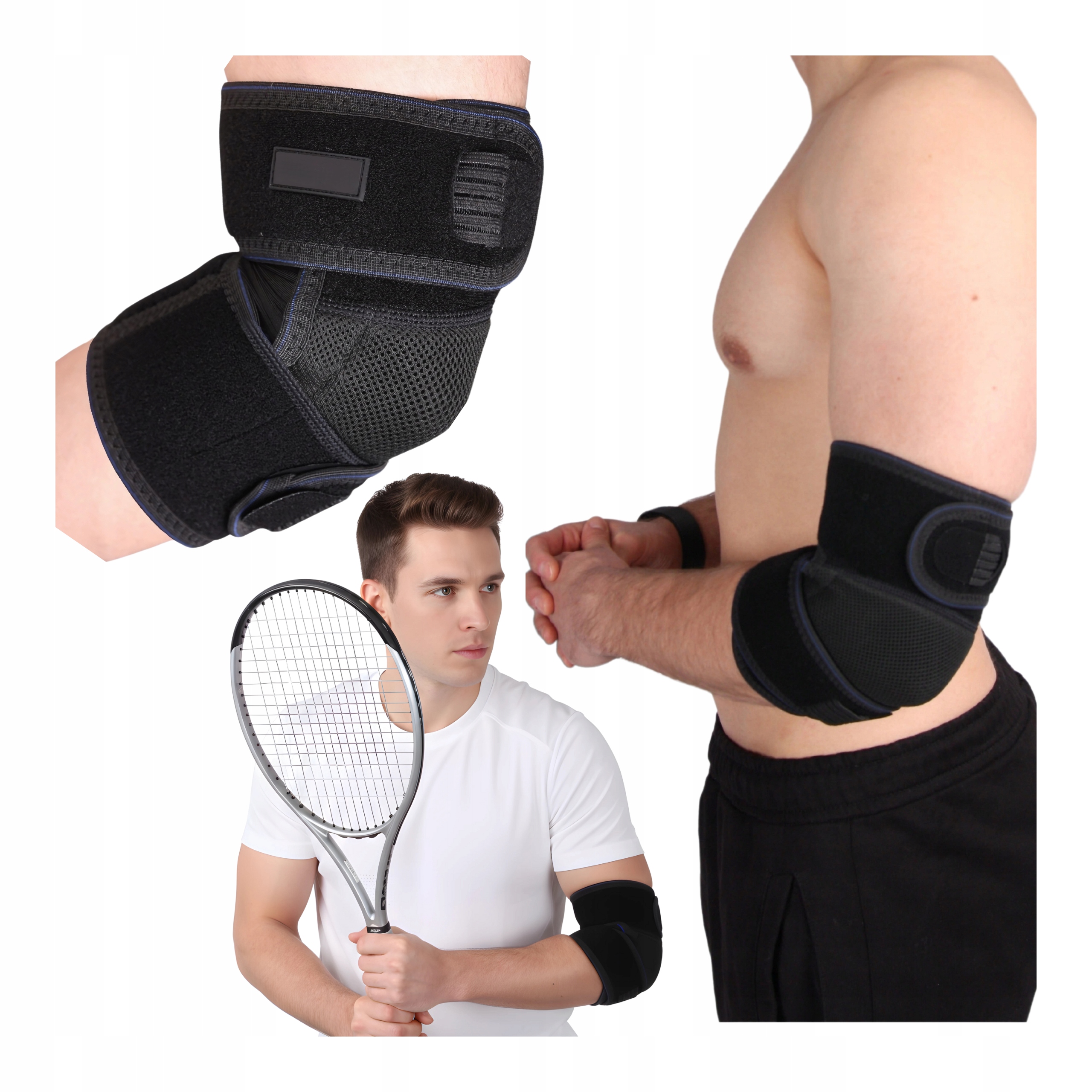 Opaska na Łokieć Tenisisty Ściągacz Orteza Stabilizator Golfisty Regulowany