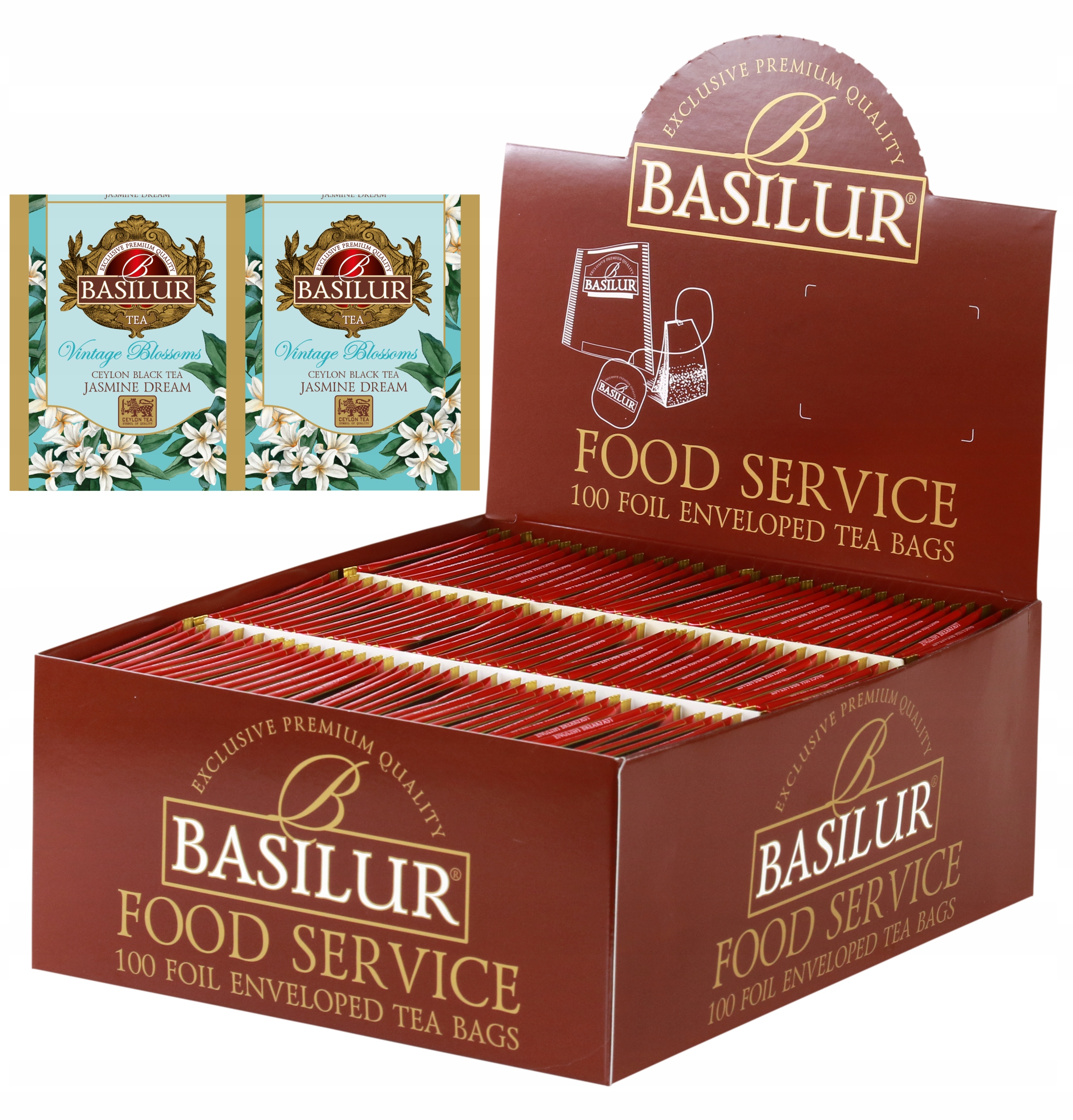 Levně Čaj černý Basilur Jasmine Dream expresní s Jasmínem HoReCa 100 ks