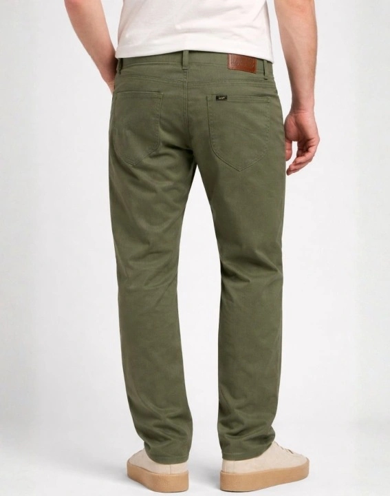 Pánské zúžené kalhoty Lee Slim Fit Mvp Olive Moss 112376325 32/32