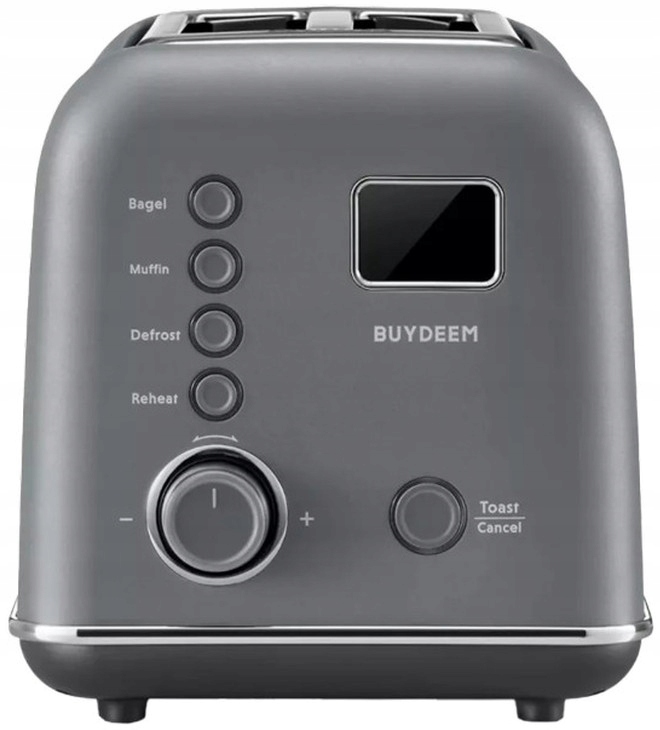 BUYDEEM Automatyczny Metalowy Toster na 2 kromki, DT730E, Ink Grey, EU — 8