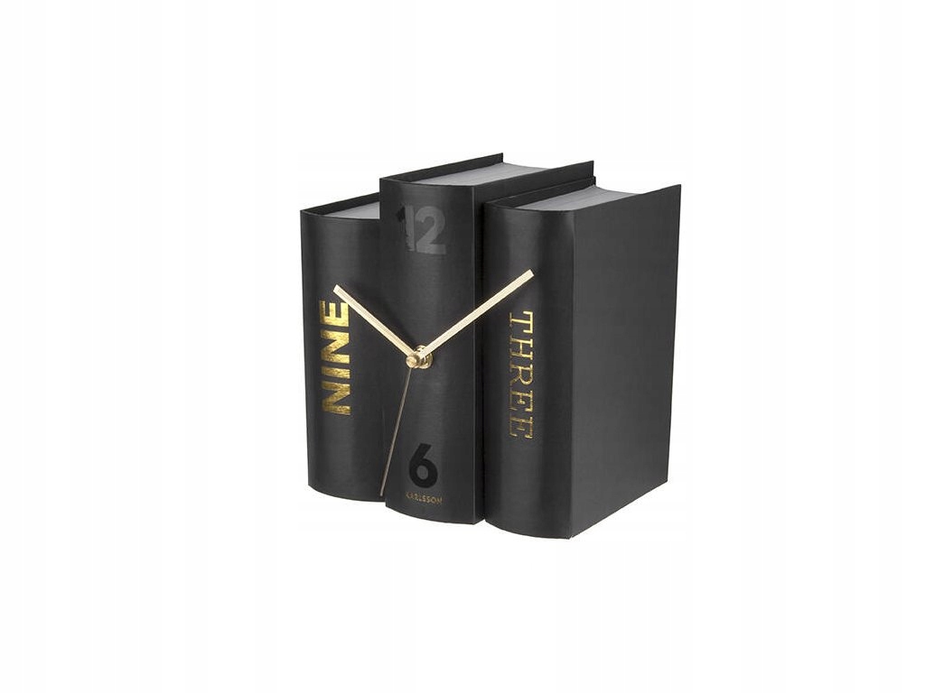 Hodiny ve tvaru knihy Book, 20 x 20 x 15 cm
