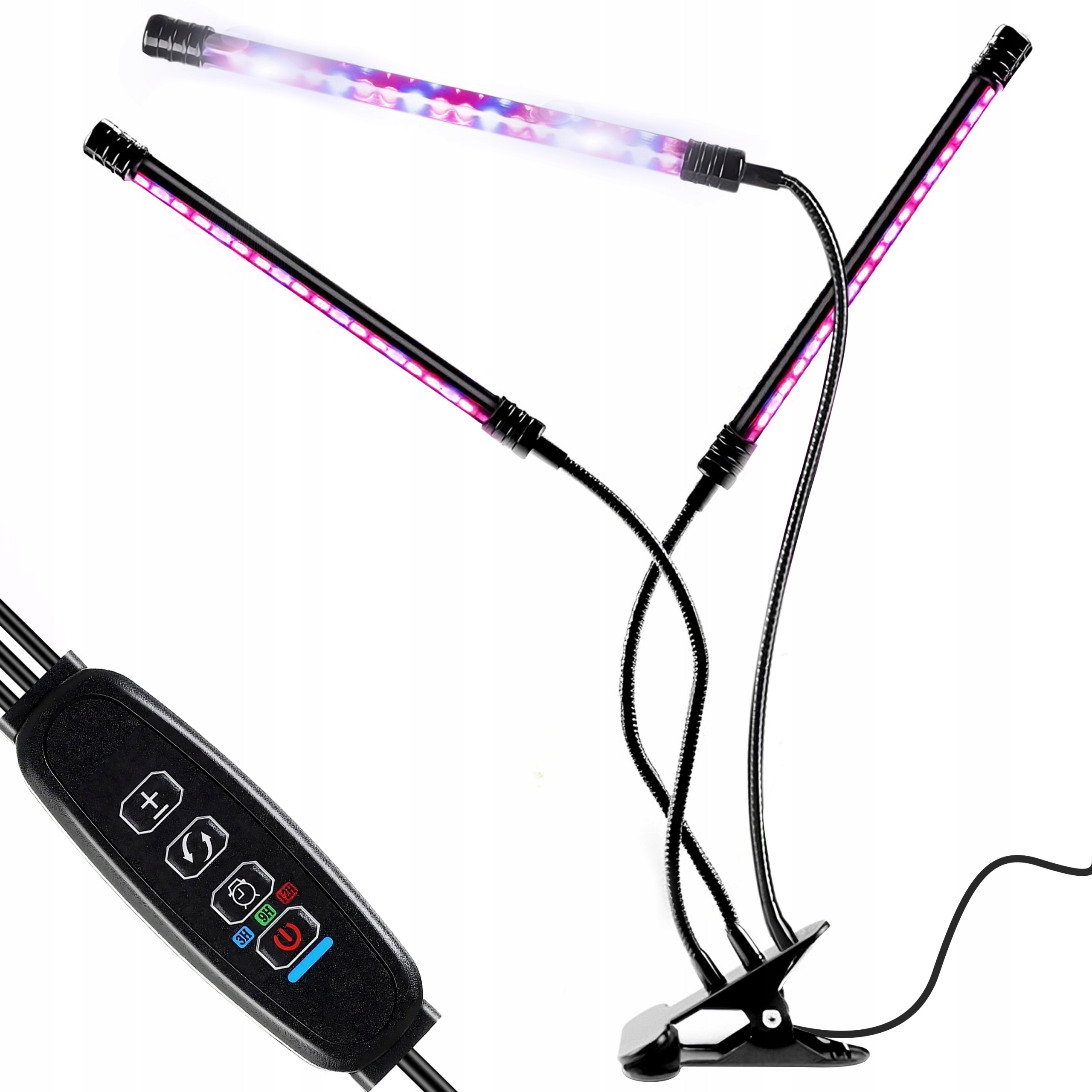 LAMPA DO WZROSTU UPRAWY ROŚLIN LED + TIMER PANEL