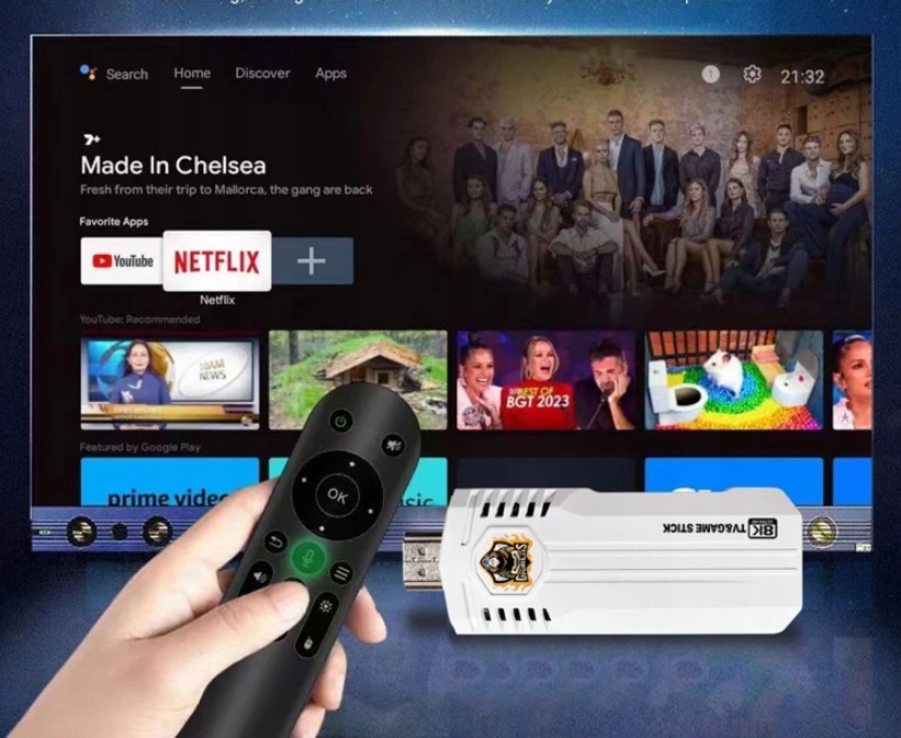 ODTWARZACZ MULTIMEDIALNY 2W1 TV BOX ANDROID 12 + KONSOLA 40 TYS GIER Marka inna