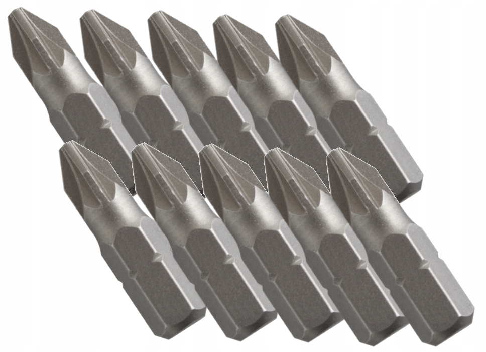 Bit PZ 2 Końcówki wkrętakowe mocna 10 szt 25 mm