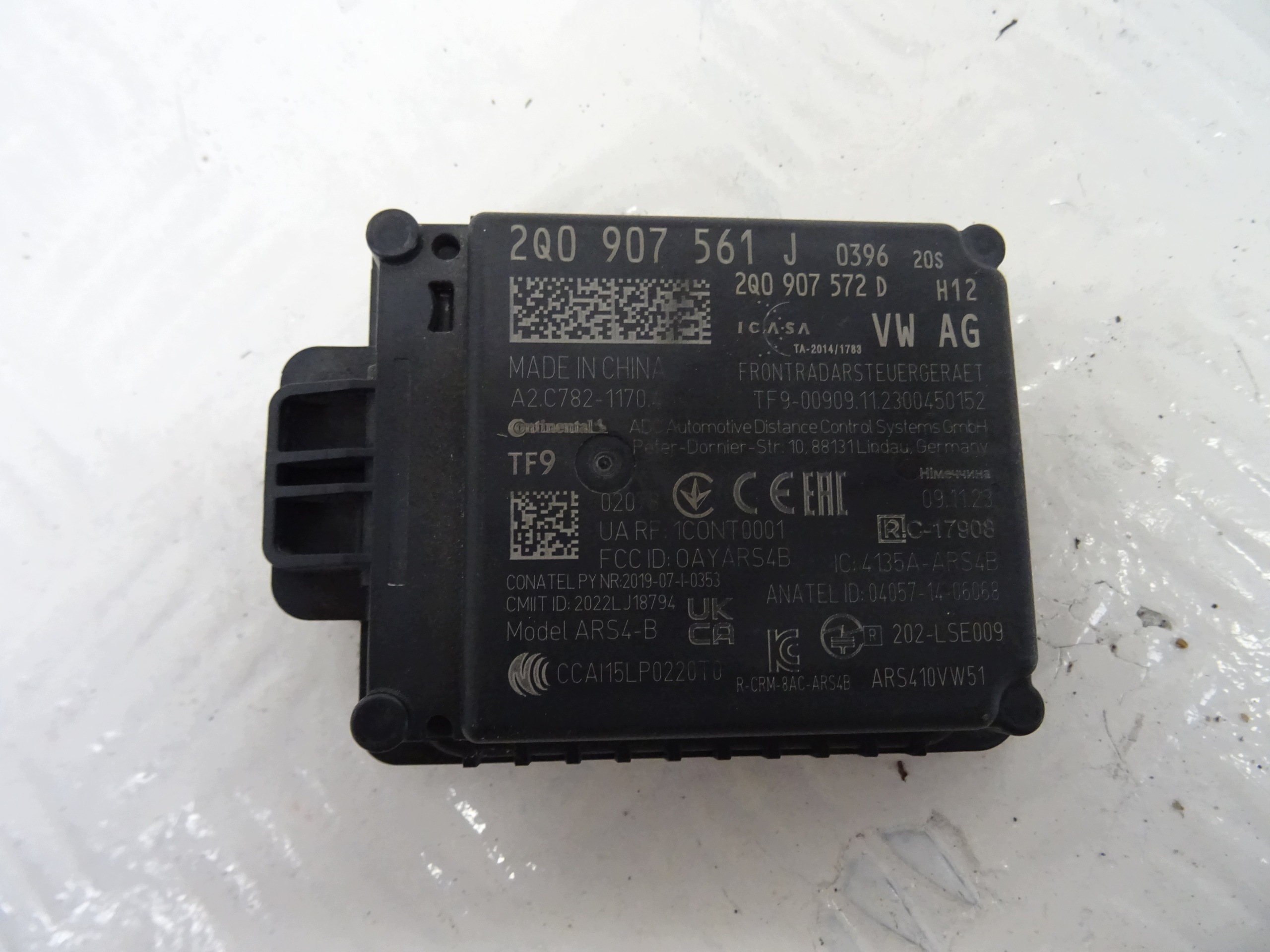 RADAR SENSOR DISCRONIC AUDI VW SKODA 2Q0907561J
