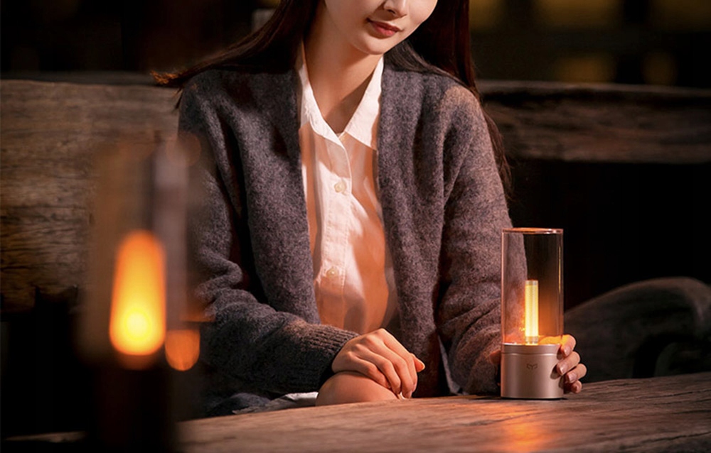 LAMPKA STOŁOWA BIURKOWA YEELIGHT AMBIENT CANDELA USB-C PRZENOŚNA 1800K Kolekcja Candela