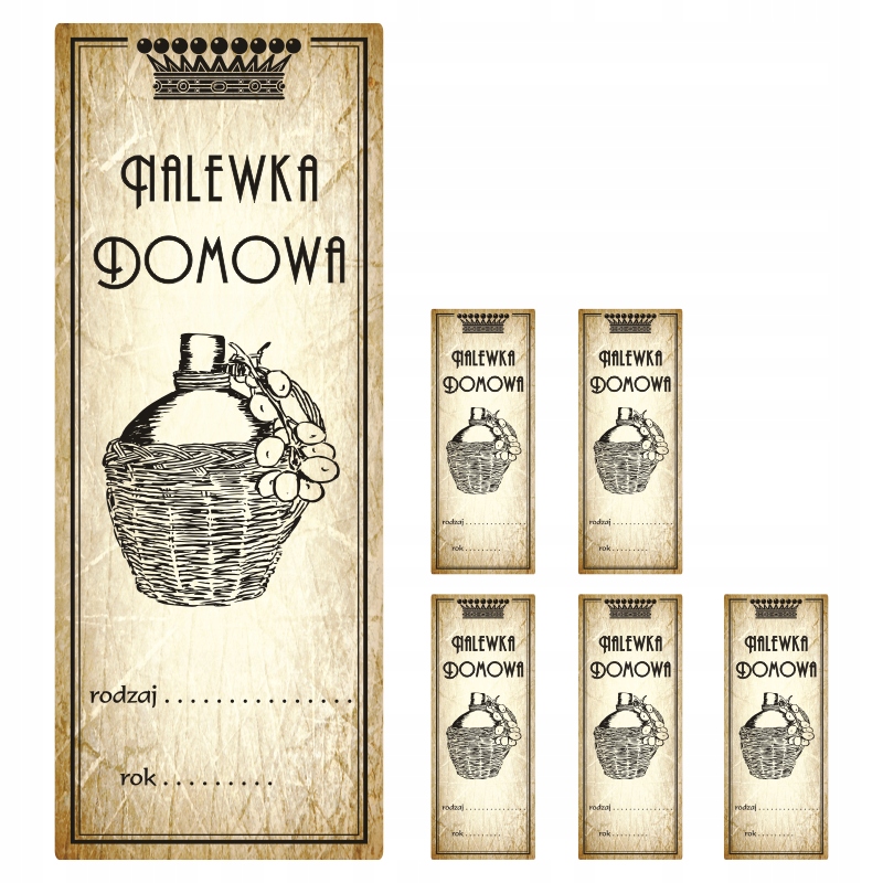 

Naklejki Etykiety na Nalewki średnie 11cm wzór 126