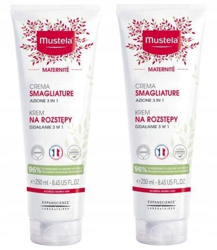 Mustela Maternite 3in1 Krem na rozstępy 2x250 ml w ciąży i po ciąży