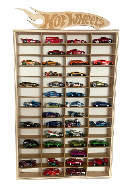 

Pionowa półka na samochodziki tabliczka Hot Wheels