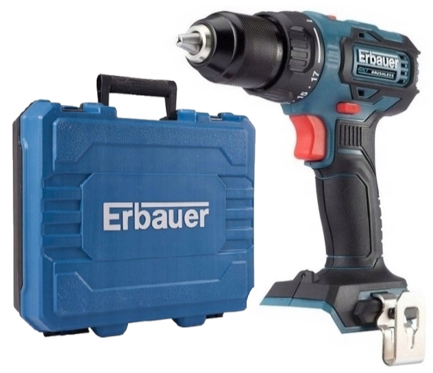 Wiertarko-wkrętarka Udarowa 50Nm Erbauer 18 V Walizka