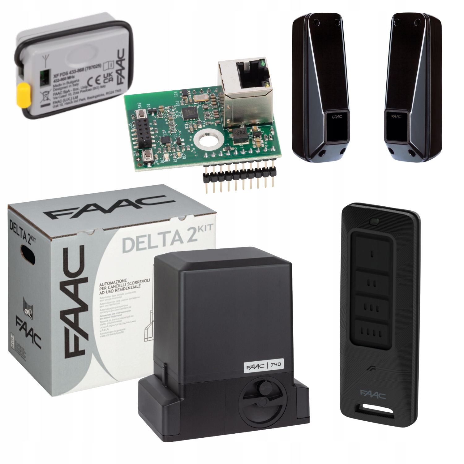 Faac Delta 2 Smart Xwbl Wifi Lan Automat pohon pro bránu dálkové ovládání Fds