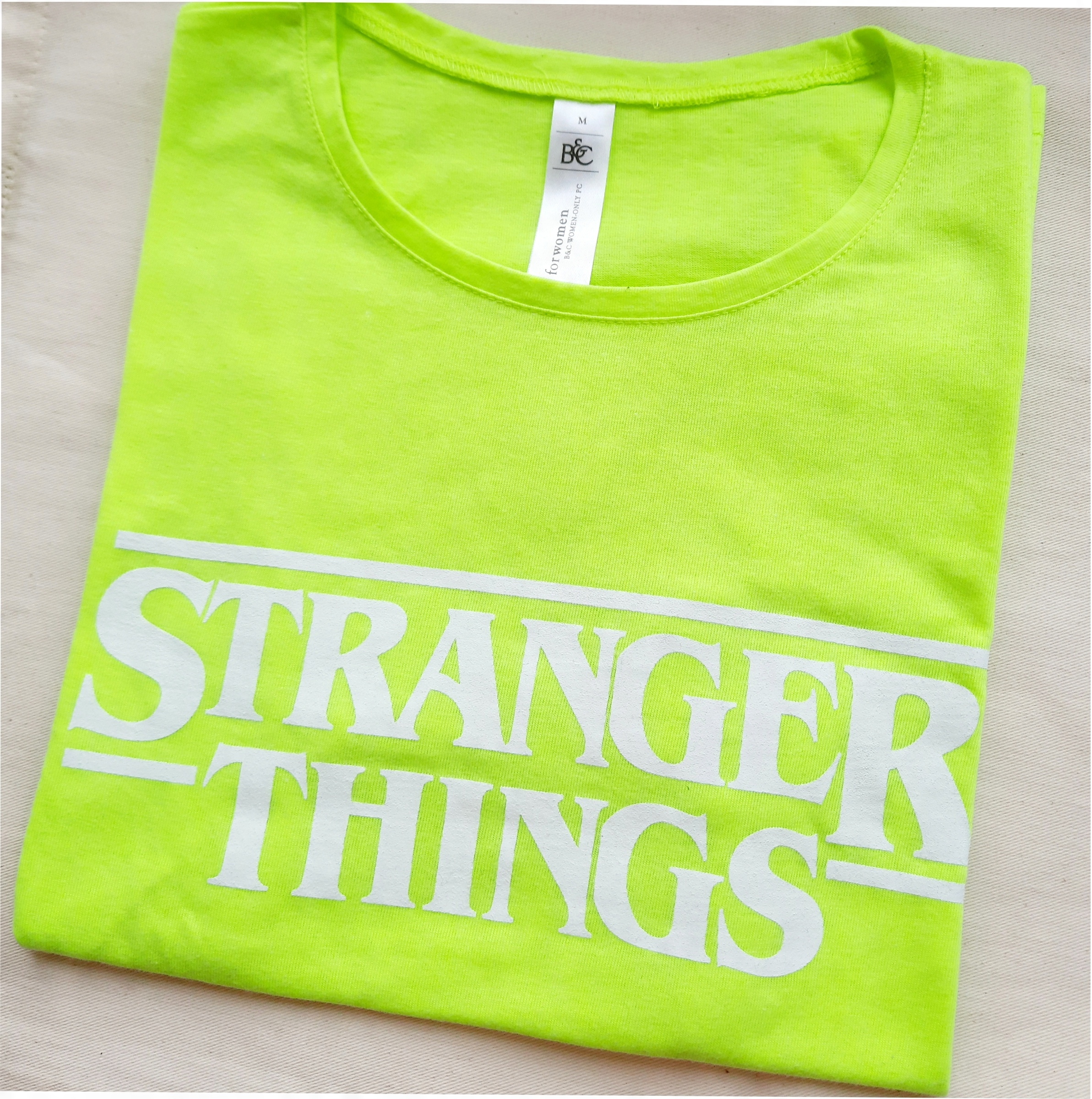 

Stranger Things T-shirt Koszulka Damska Yellow Xs