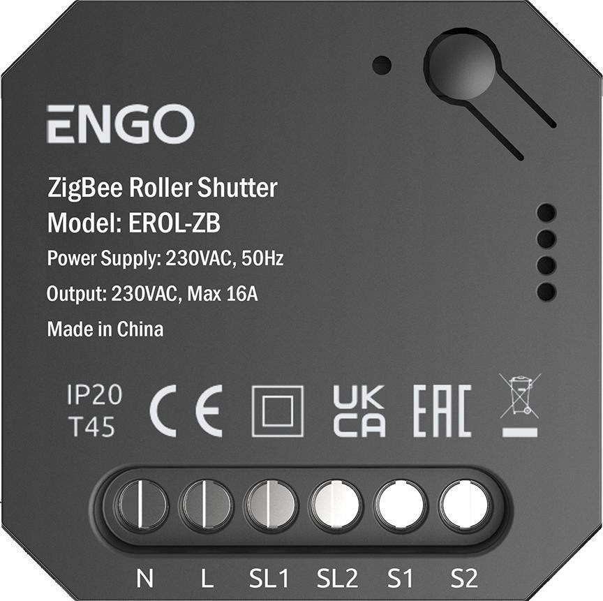 Engo Controls Erol-zb – Roletový ovladač pro systém Engo Smart, ZigBee
